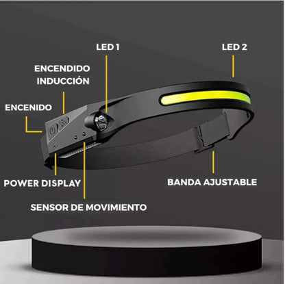 Linterna Frontal EcoLight Flex® + Mini Linterna de REGALO